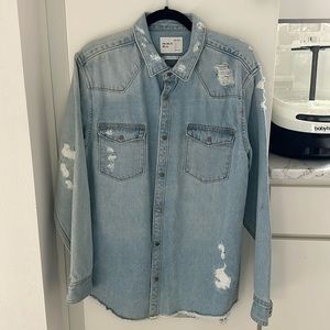 ZARA MAN JEAN SHIRT JACKET